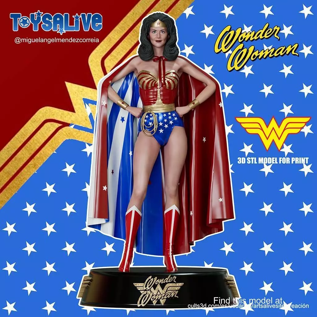 Wonder Woman Lynda Carter 3D print model_0
