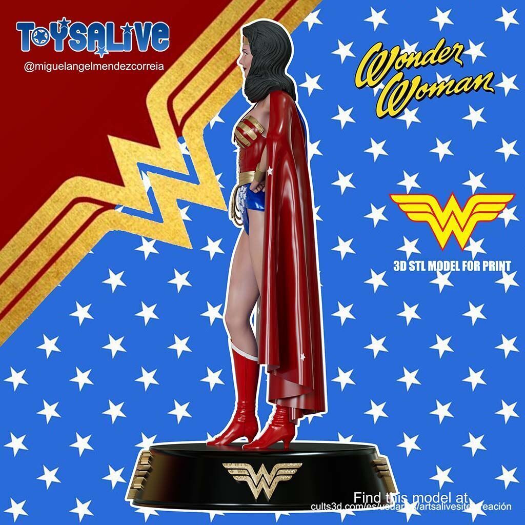 Wonder Woman Lynda Carter 3D print model_1