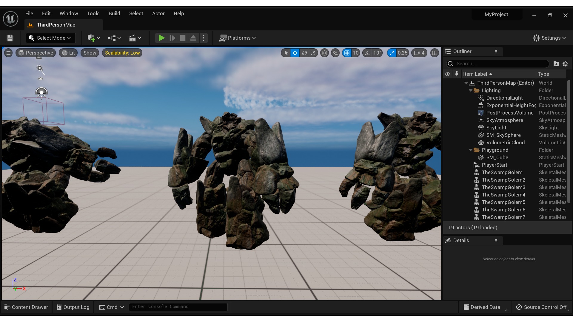 TheSwampGolem01 Low-poly 3D model_3