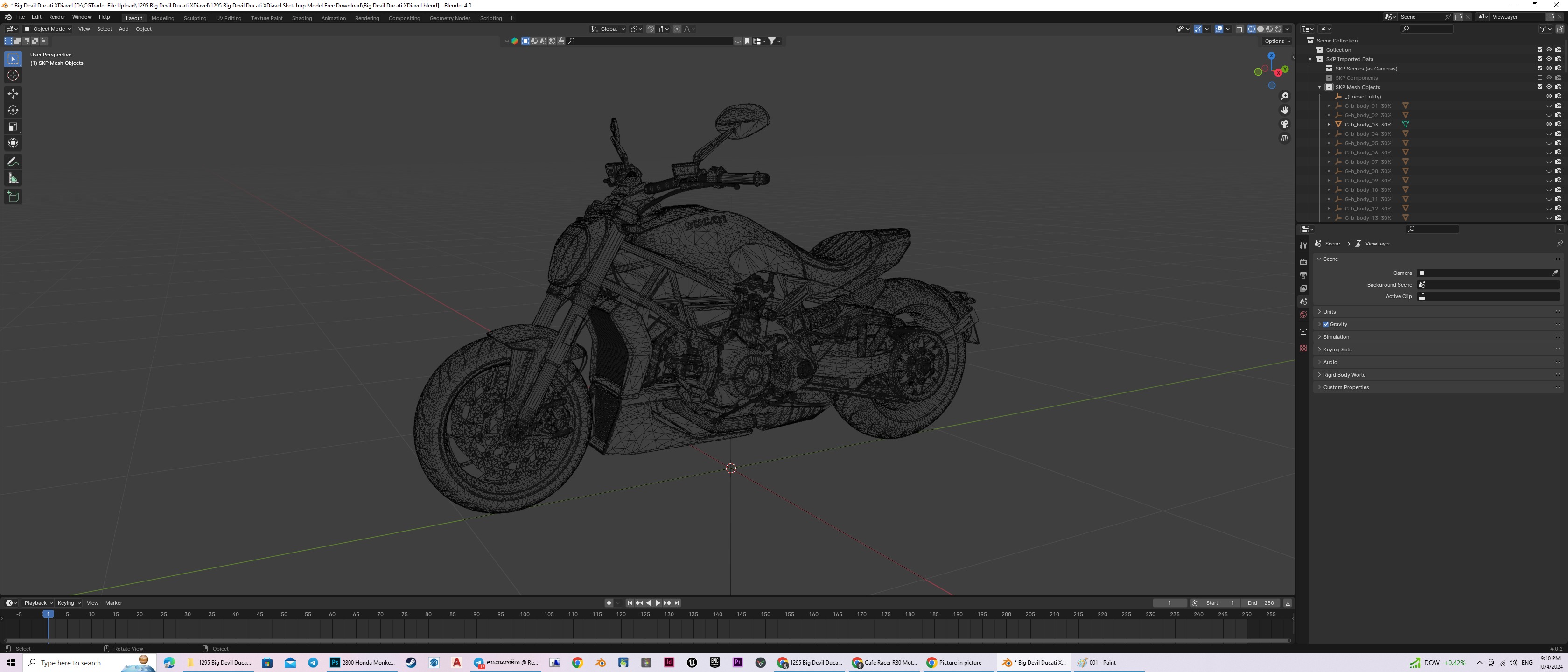 Big Devil Ducati XDiavel 3D model_4