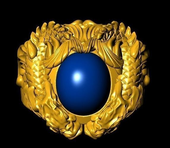 Marine Treasure  A Unique Fish Ring Design Free 3D print model