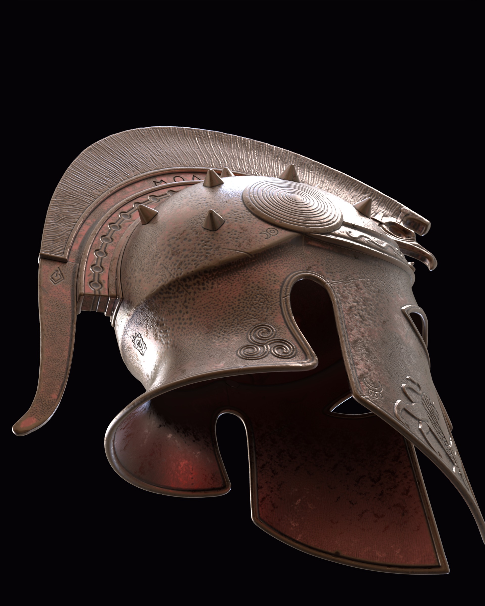 Helm of the Fearless v2 3D print model_4