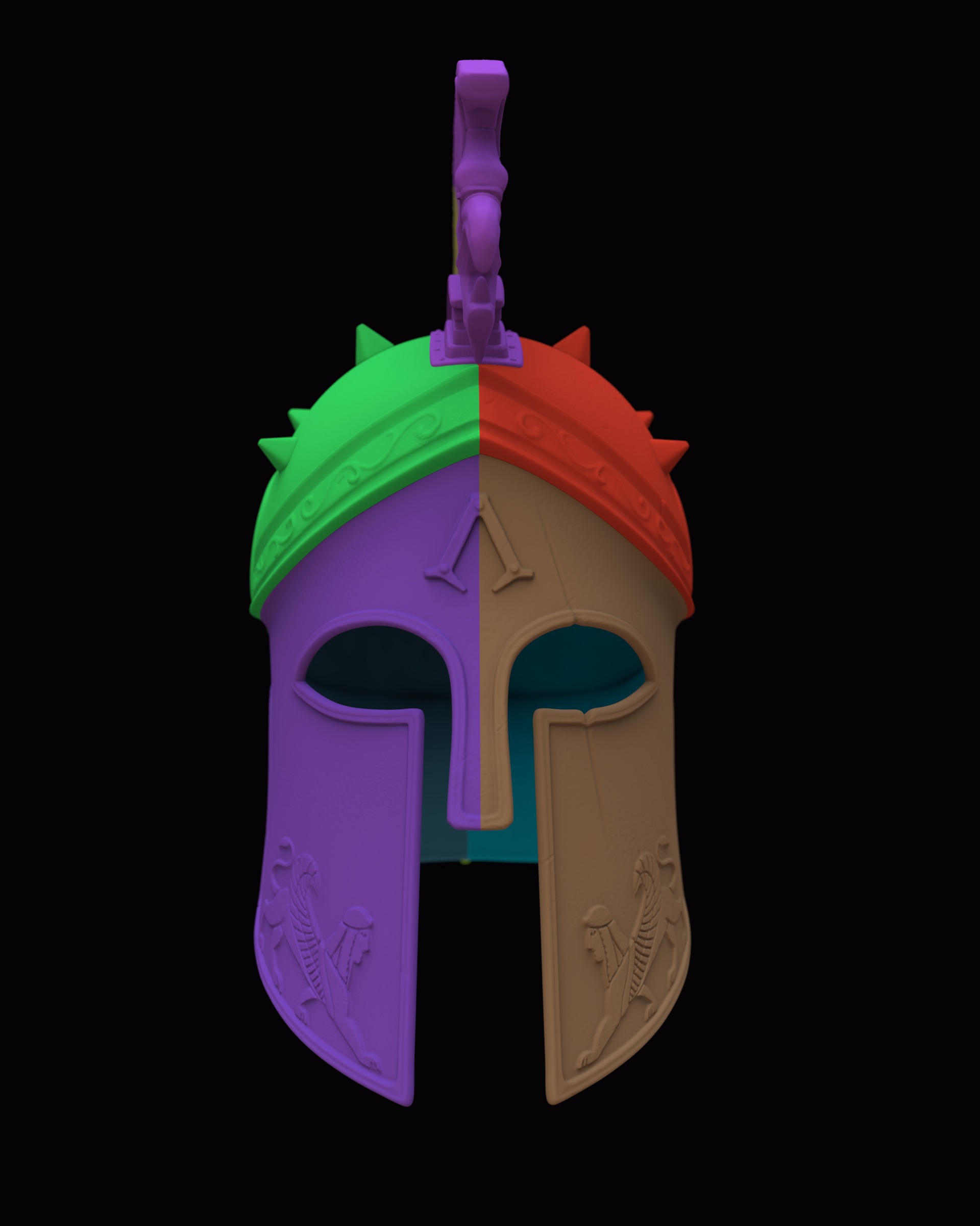 Helm of the Fearless v2 3D print model_13