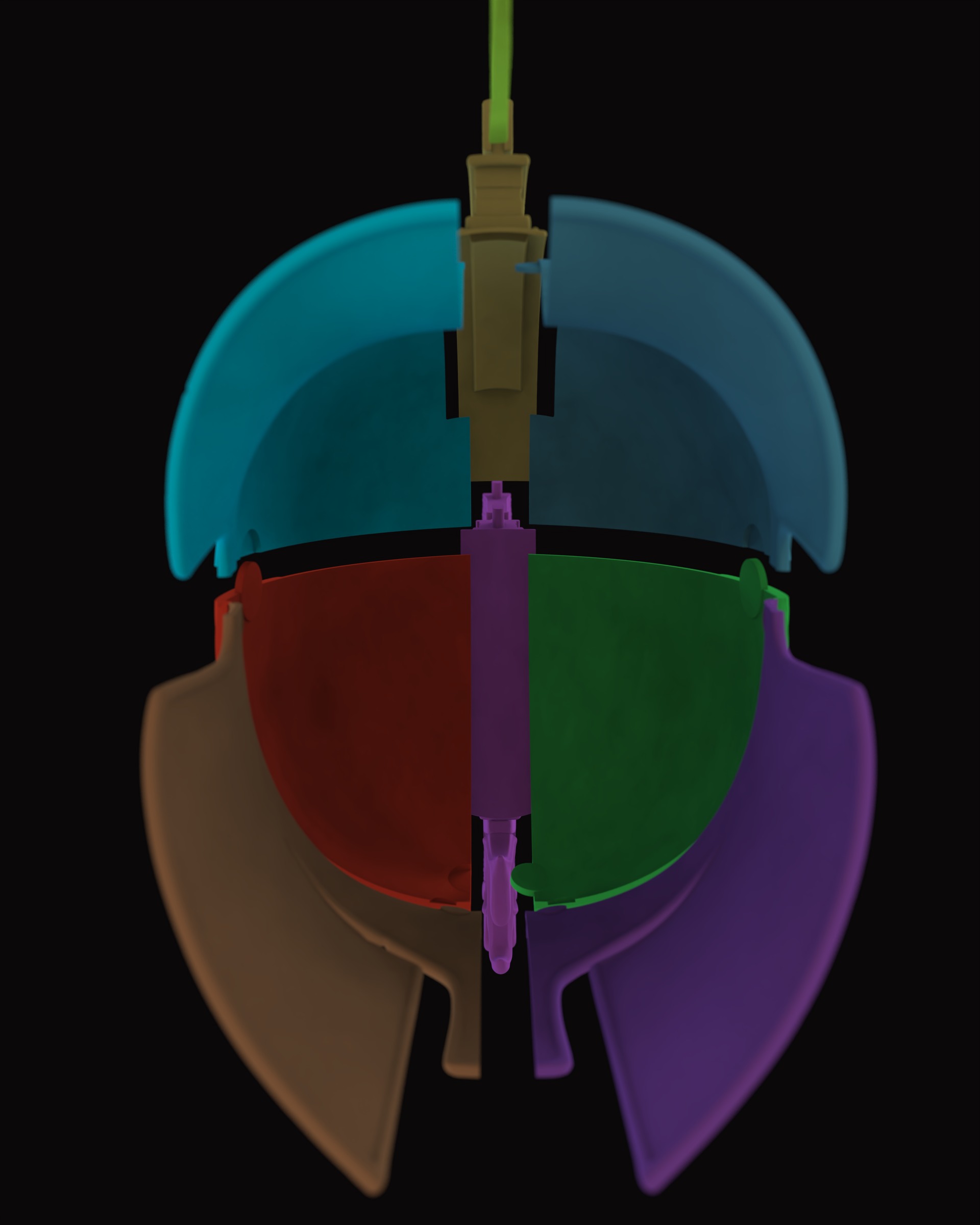 Helm of the Fearless v2 3D print model_16