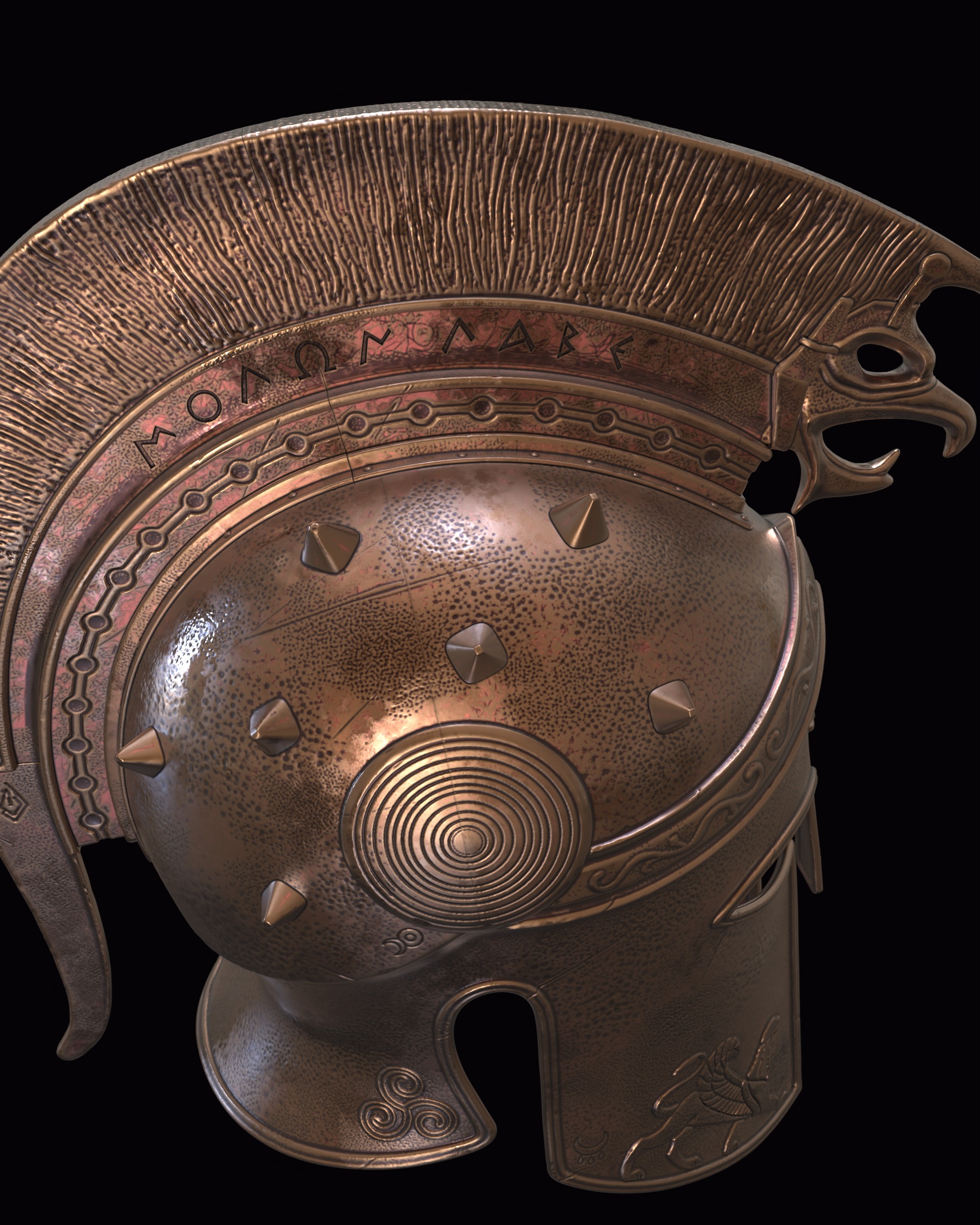 Helm of the Fearless v2 3D print model_7