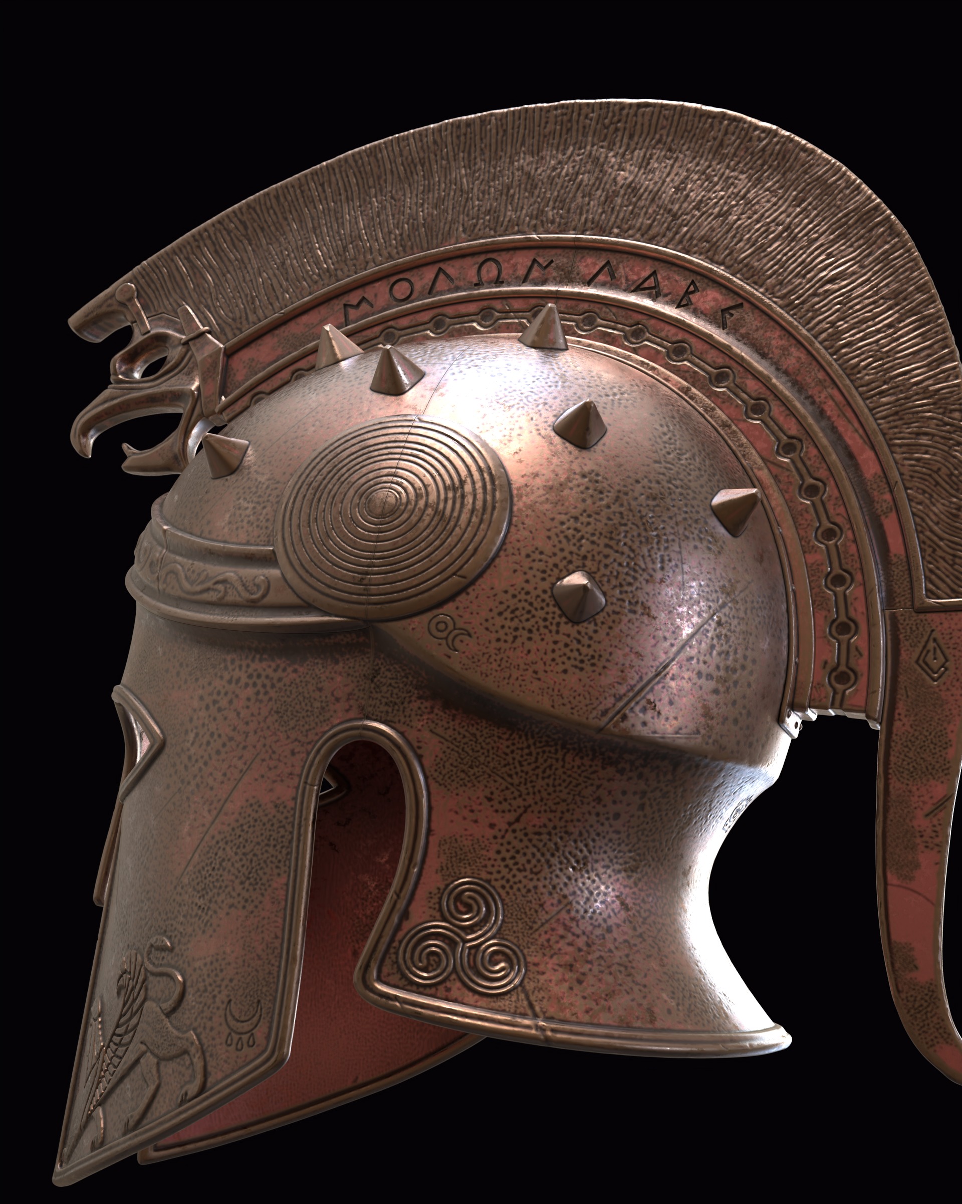 Helm of the Fearless v2 3D print model_5