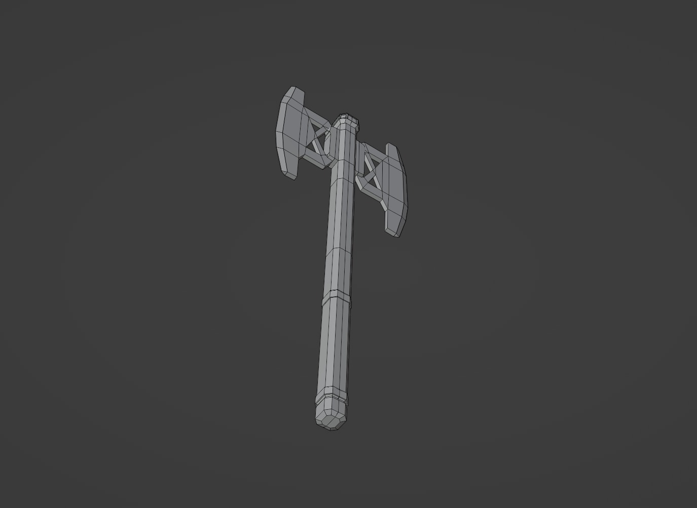 Gimlis battle axe 3D model_4
