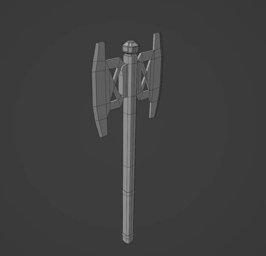 Gimlis battle axe 3D model_0