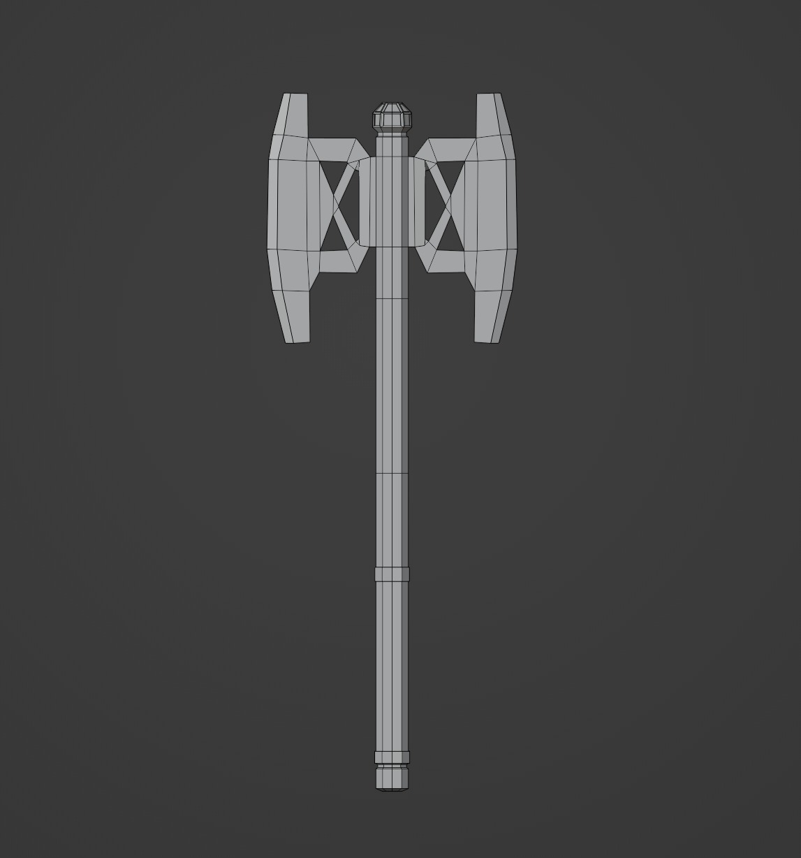 Gimlis battle axe 3D model_1