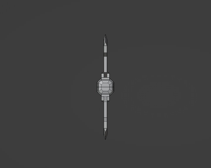 Gimlis battle axe 3D model_3