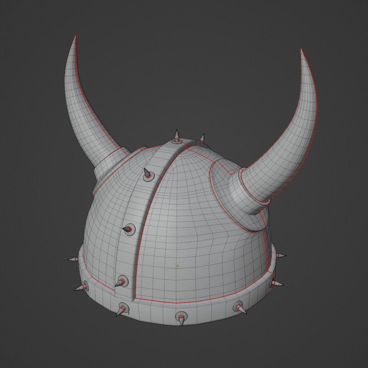 Viking Helmet B 01 3D model_9