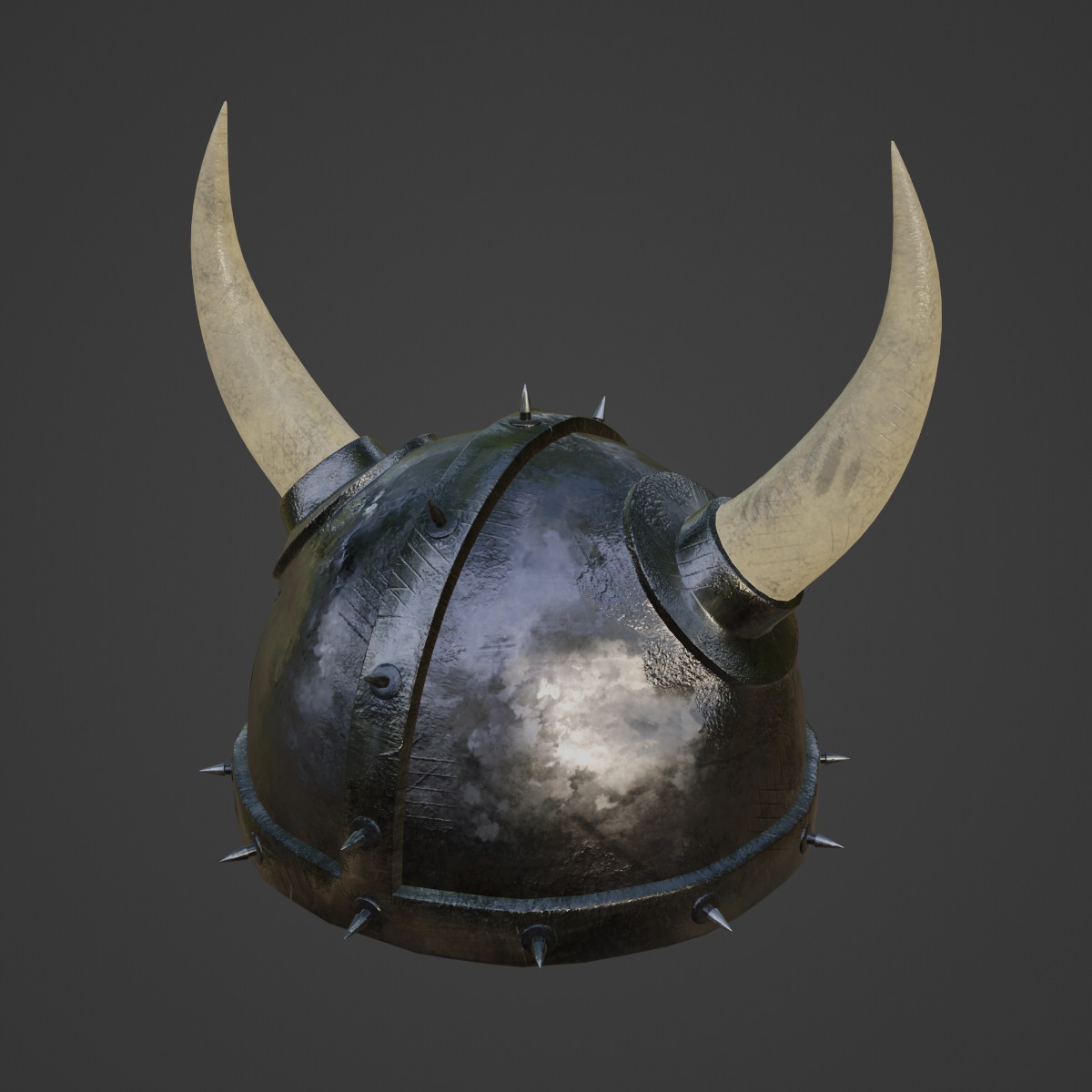 Viking Helmet B 01 3D model_6