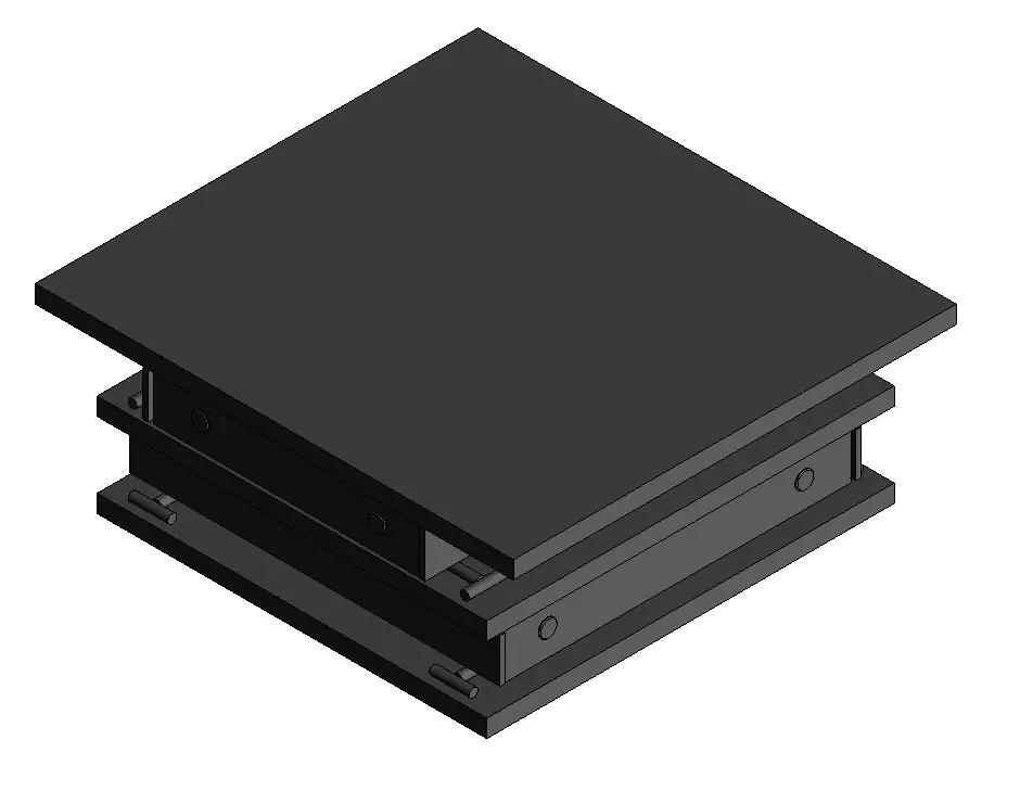 Two-level roller support for pipes d920 3D model