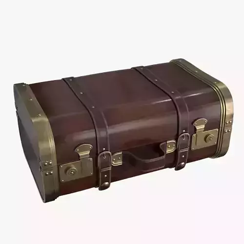 Suitcase Low-poly 3D model