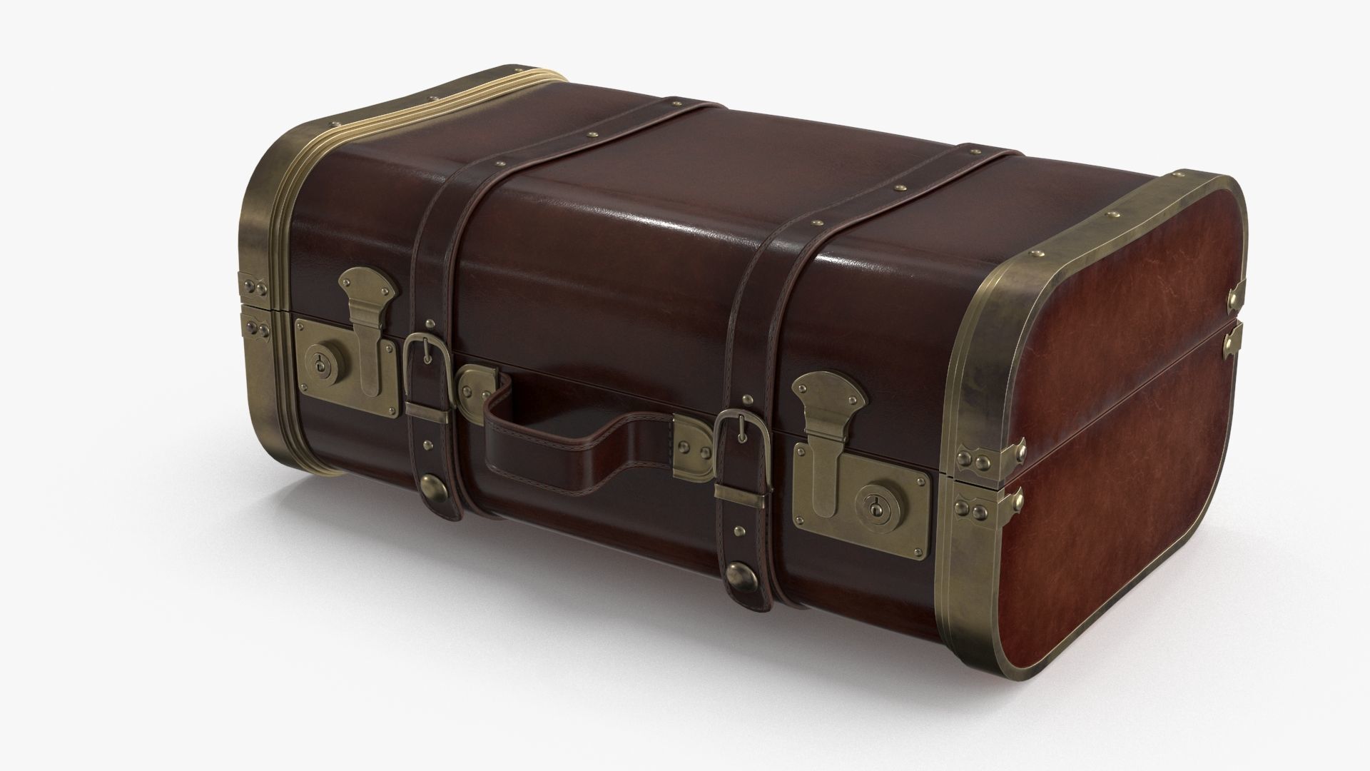 Suitcase Low-poly 3D model_13