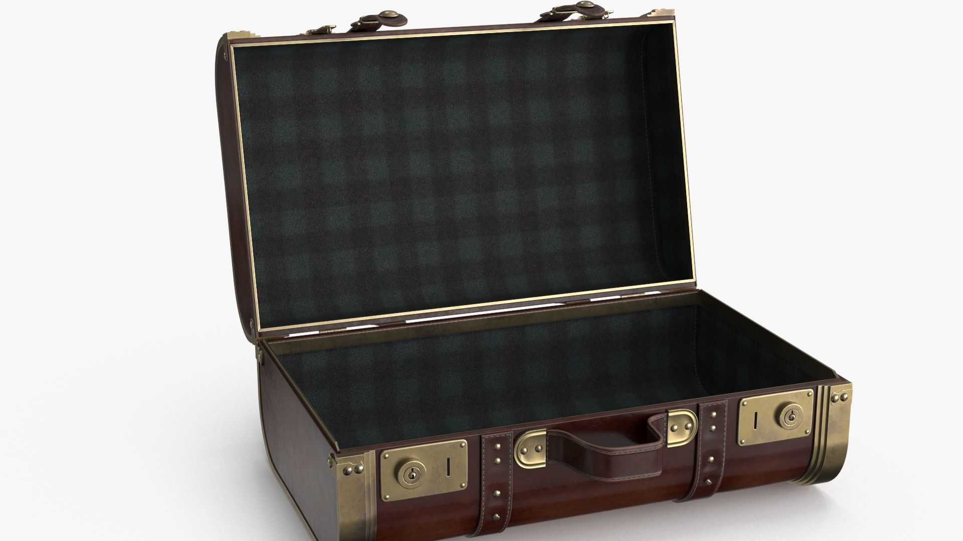 Suitcase Low-poly 3D model_5