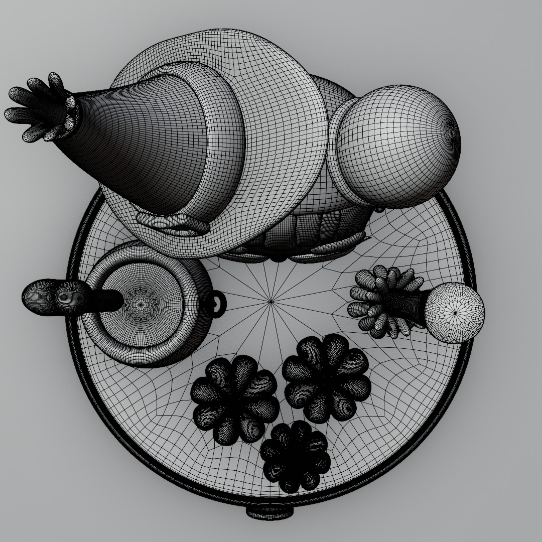 Cute witch 3D model Halloween 3D model_8