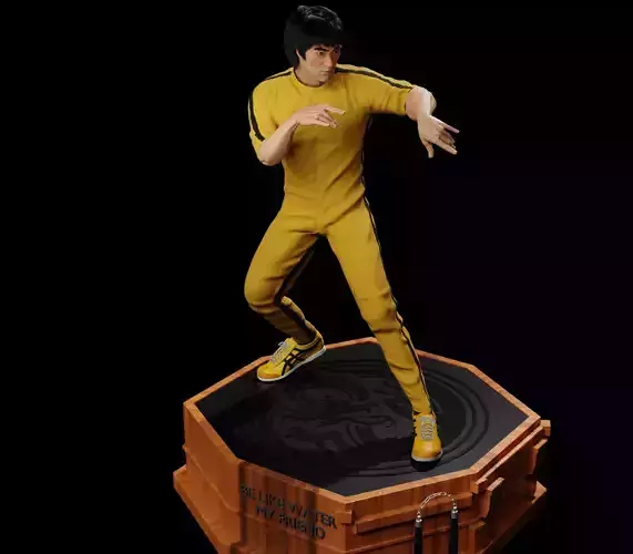 Bruce Lee 3D Model fan-art 