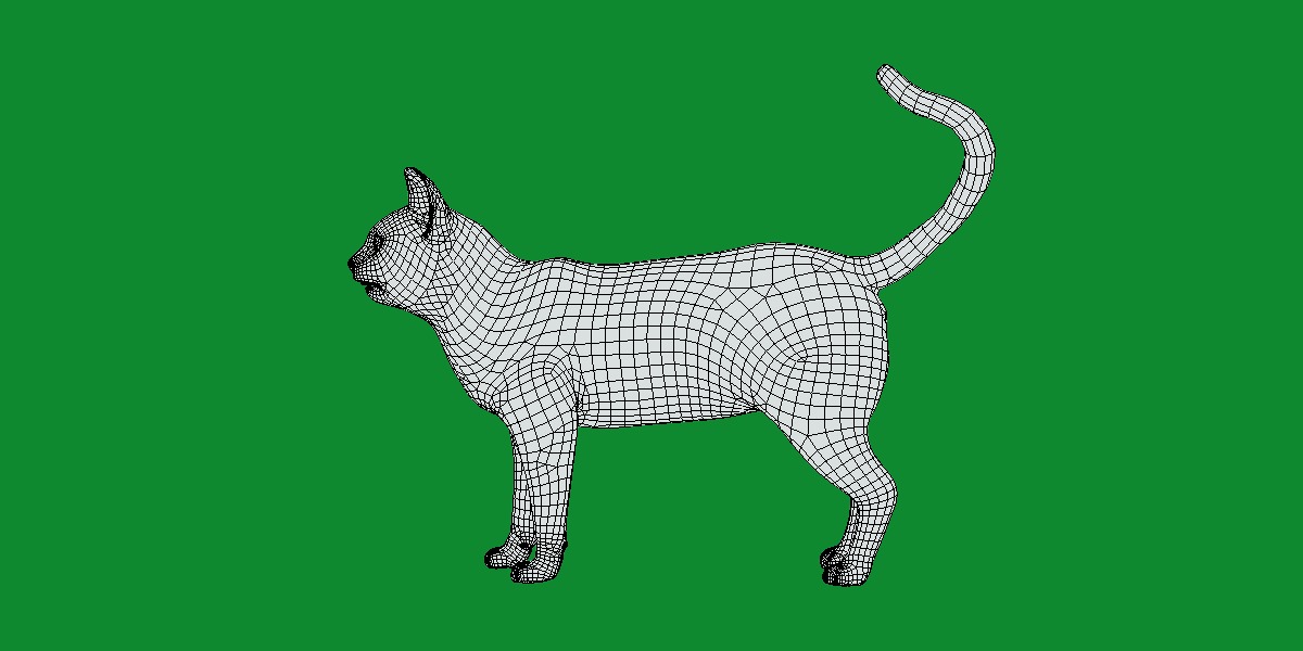 Ocicat Low-poly 3D model_14
