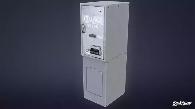 LAUNDROMAT - Change Machine 01 - LOW POLY AND NANITE