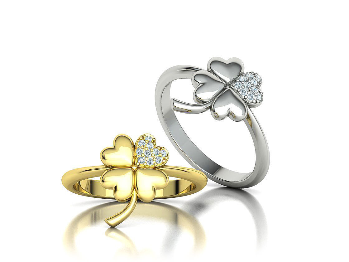 Clover Ring and Pendant Collection Lucky Symbol _15