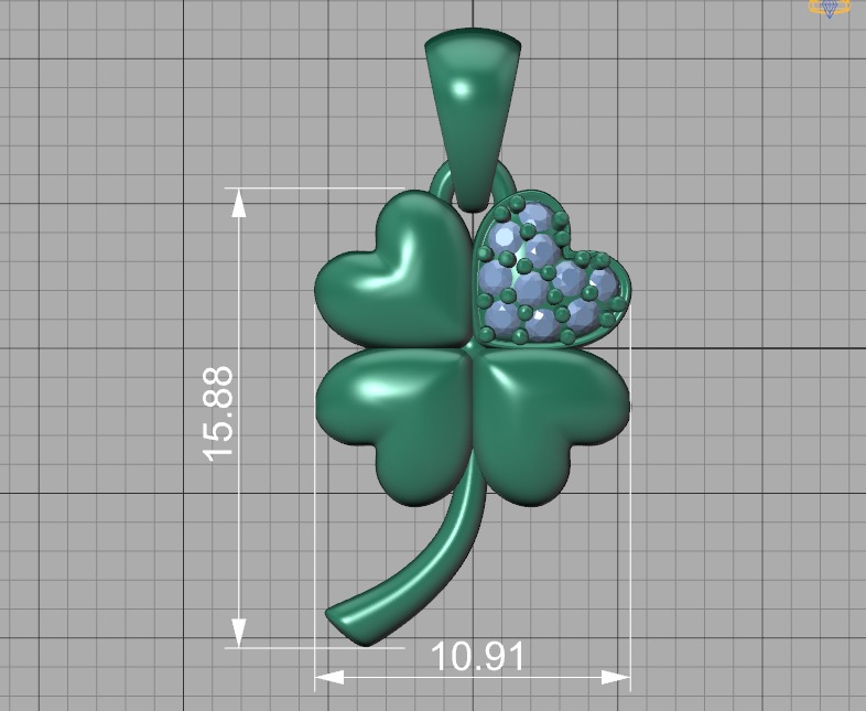 Clover Ring and Pendant Collection Lucky Symbol _31