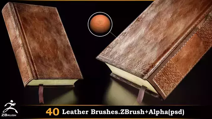 Leather Brushes-Alpha-PSD-vol-03 Texture