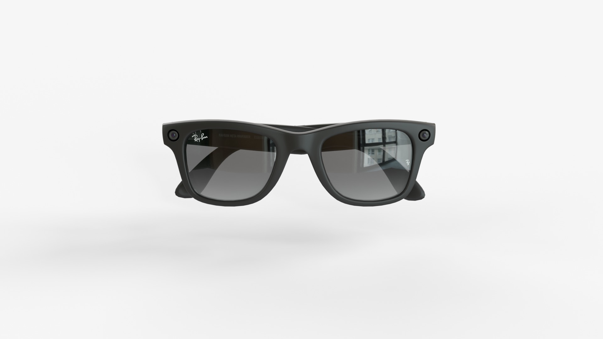 Ray-Ban Meta Wayfarer Matte and Shiny with 3 type of lenses 3D model_15