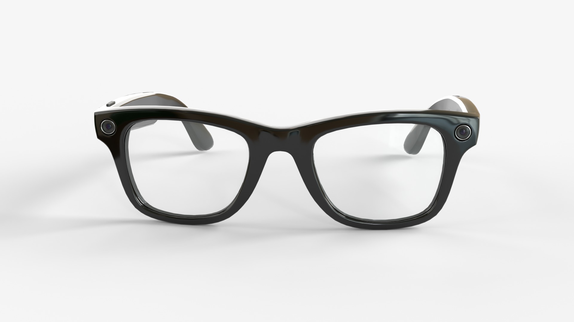 Ray-Ban Meta Wayfarer Matte and Shiny with 3 type of lenses 3D model_5