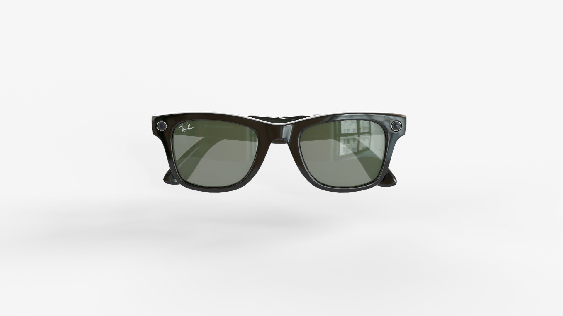 Ray-Ban Meta Wayfarer Matte and Shiny with 3 type of lenses 3D model_11