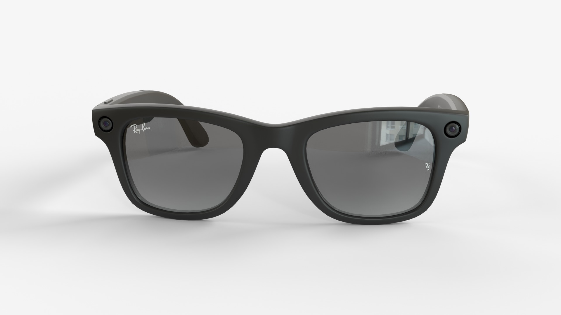 Ray-Ban Meta Wayfarer Matte and Shiny with 3 type of lenses 3D model_12