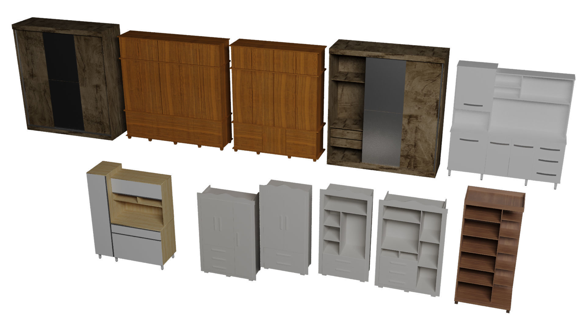 Megapack Favela Rio de Janeiro Brazil Low-poly 3D model_10