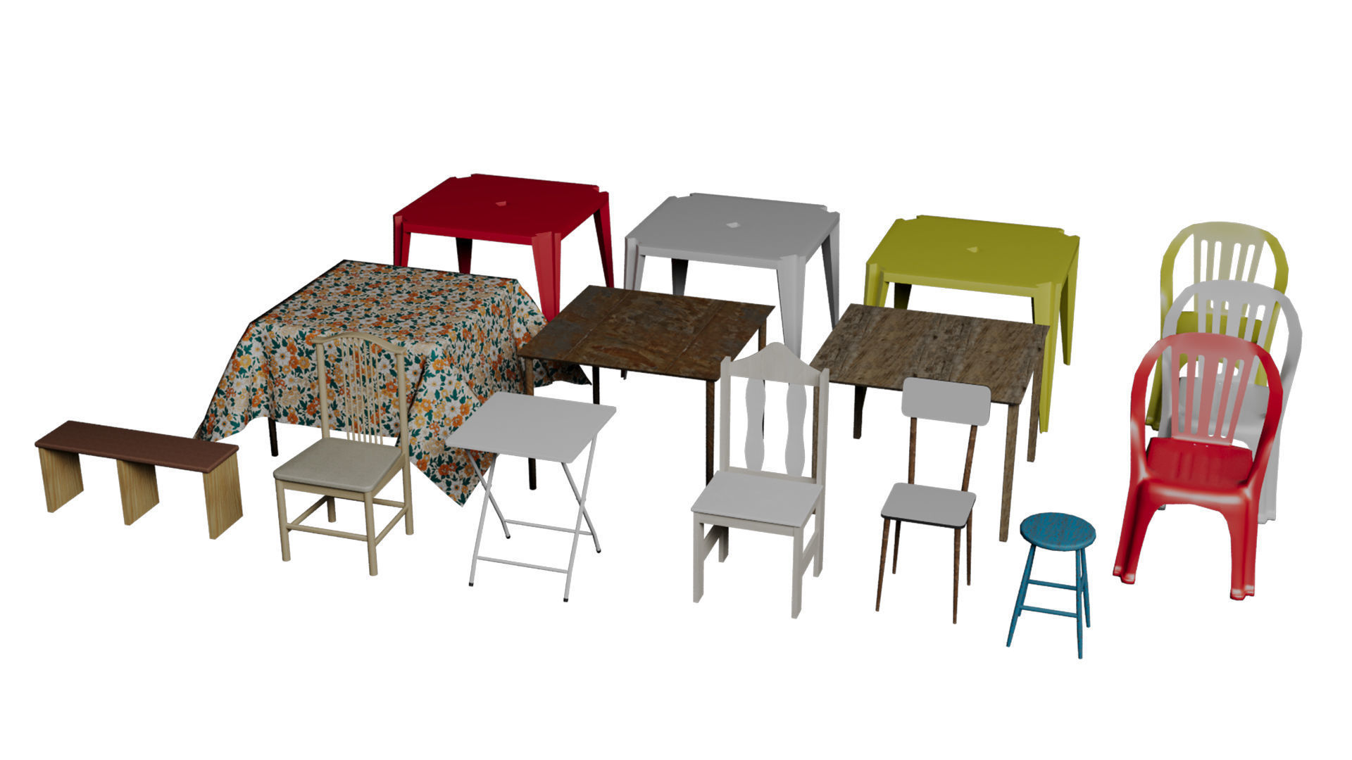 Megapack Favela Rio de Janeiro Brazil Low-poly 3D model_12