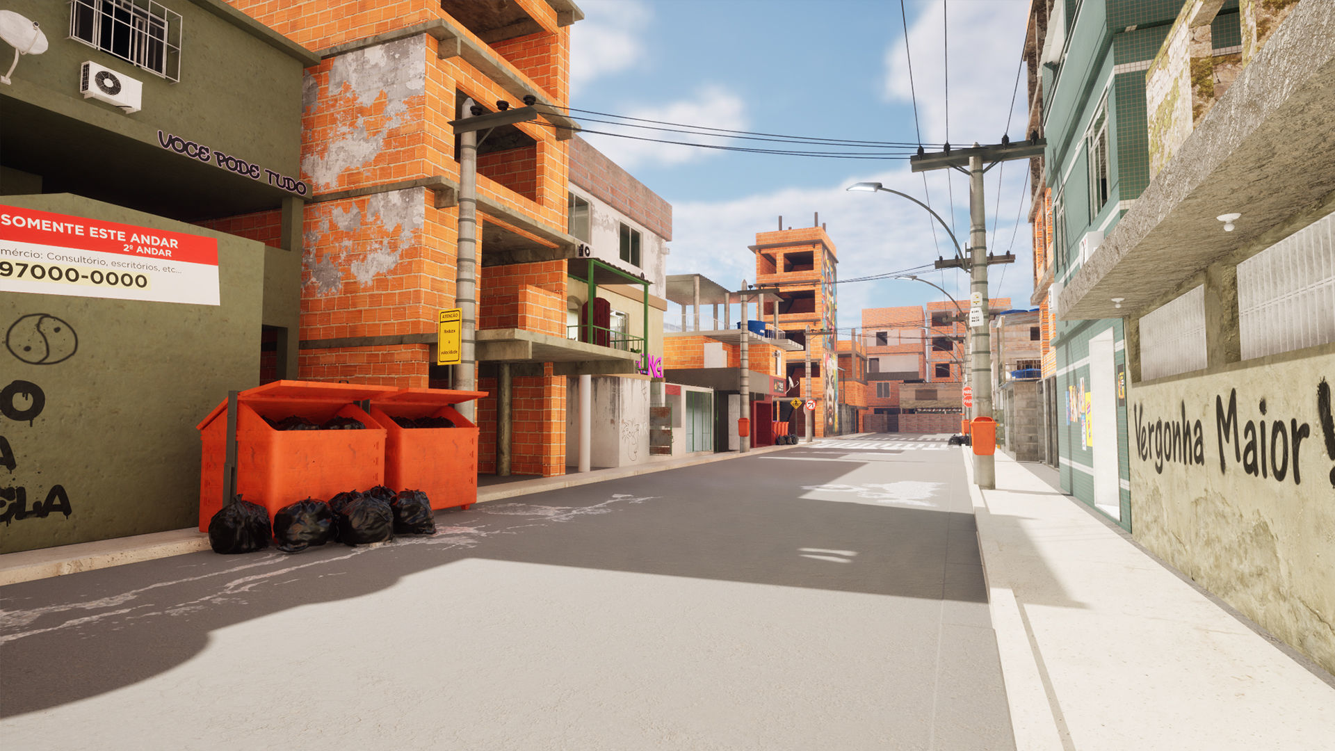Megapack Favela Rio de Janeiro Brazil Low-poly 3D model_2