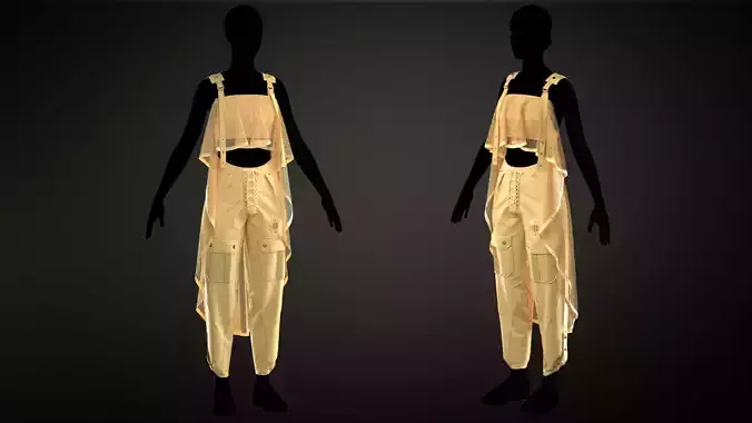 Set of top and pants