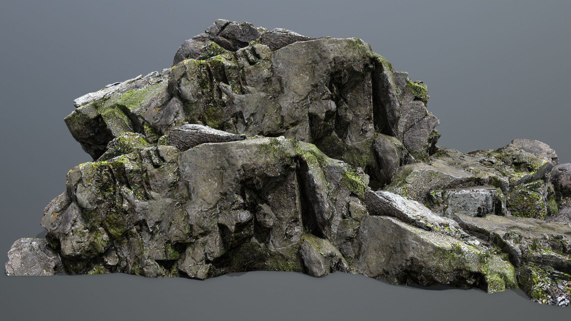Mountain Low-poly 3D model_1