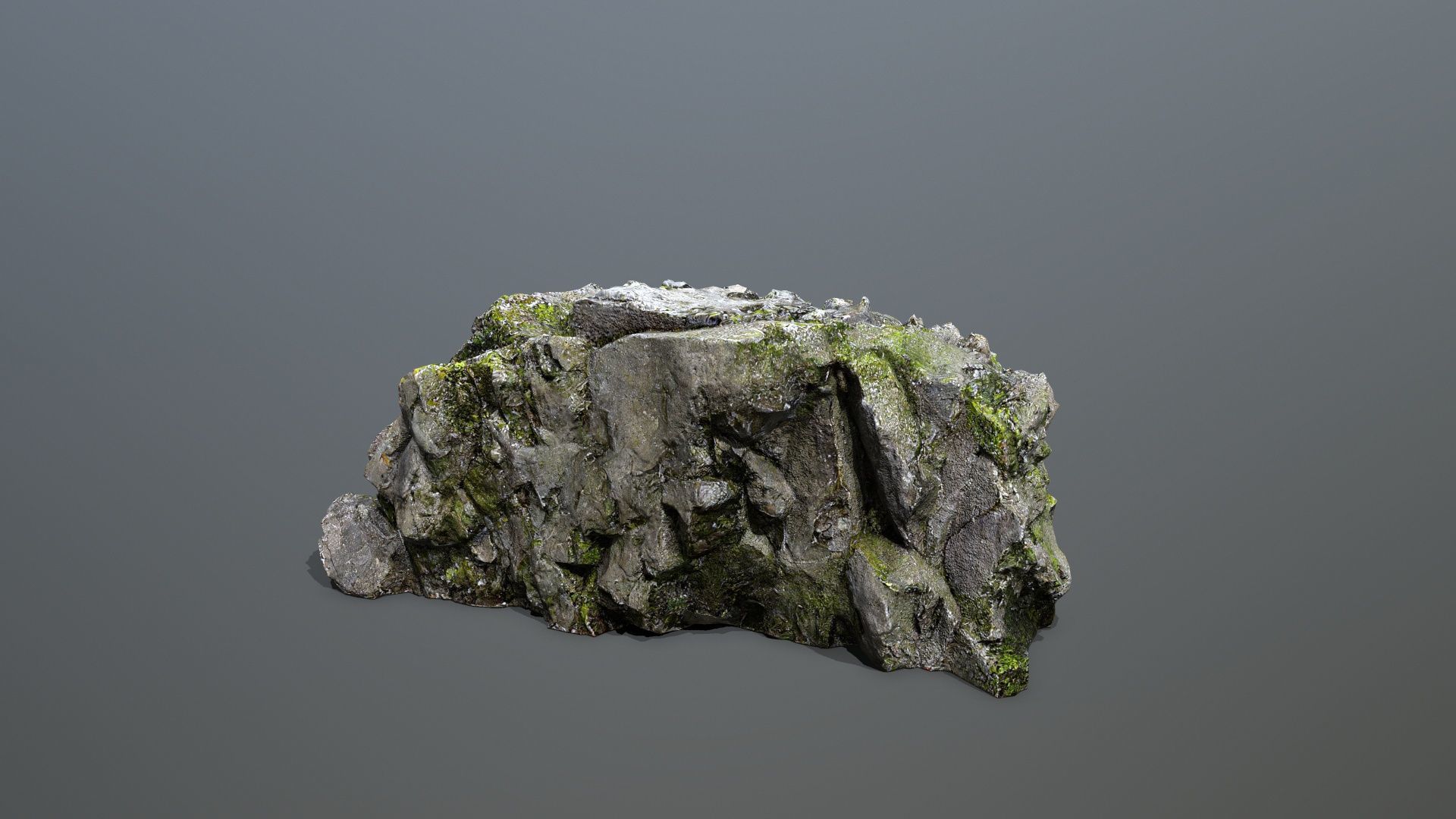 Mountain Low-poly 3D model_4