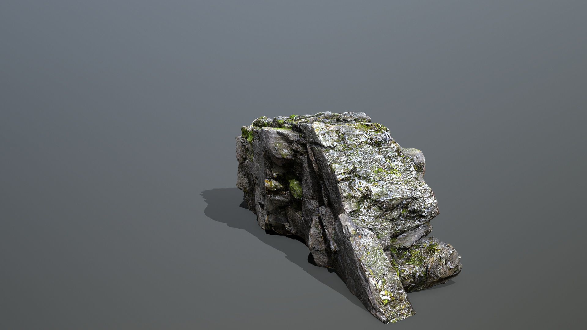 Mountain Low-poly 3D model_9