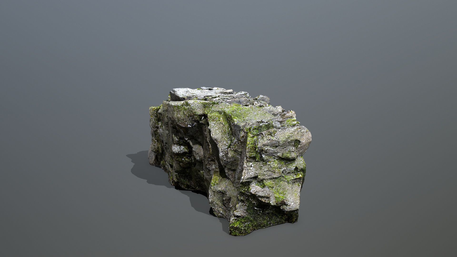 Mountain Low-poly 3D model_5