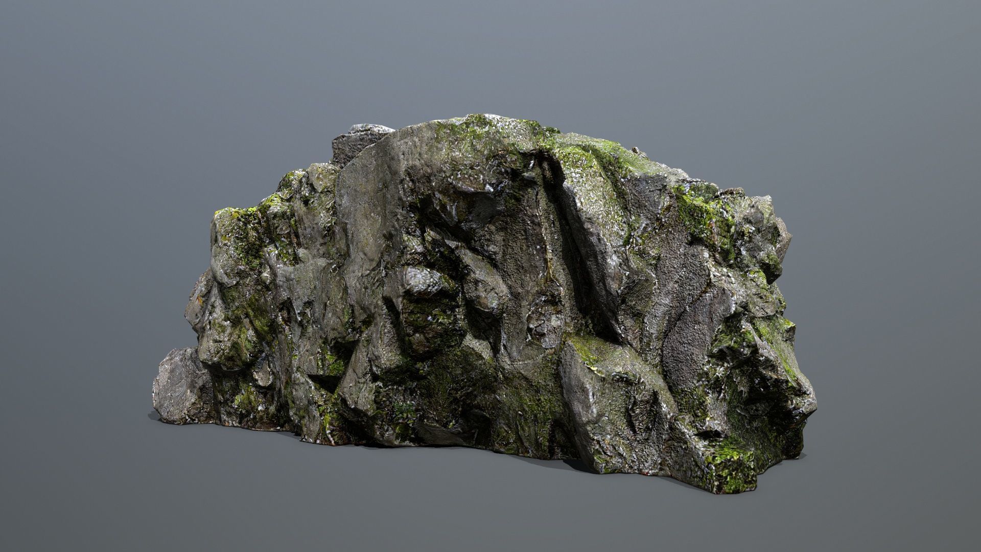 Mountain Low-poly 3D model_3