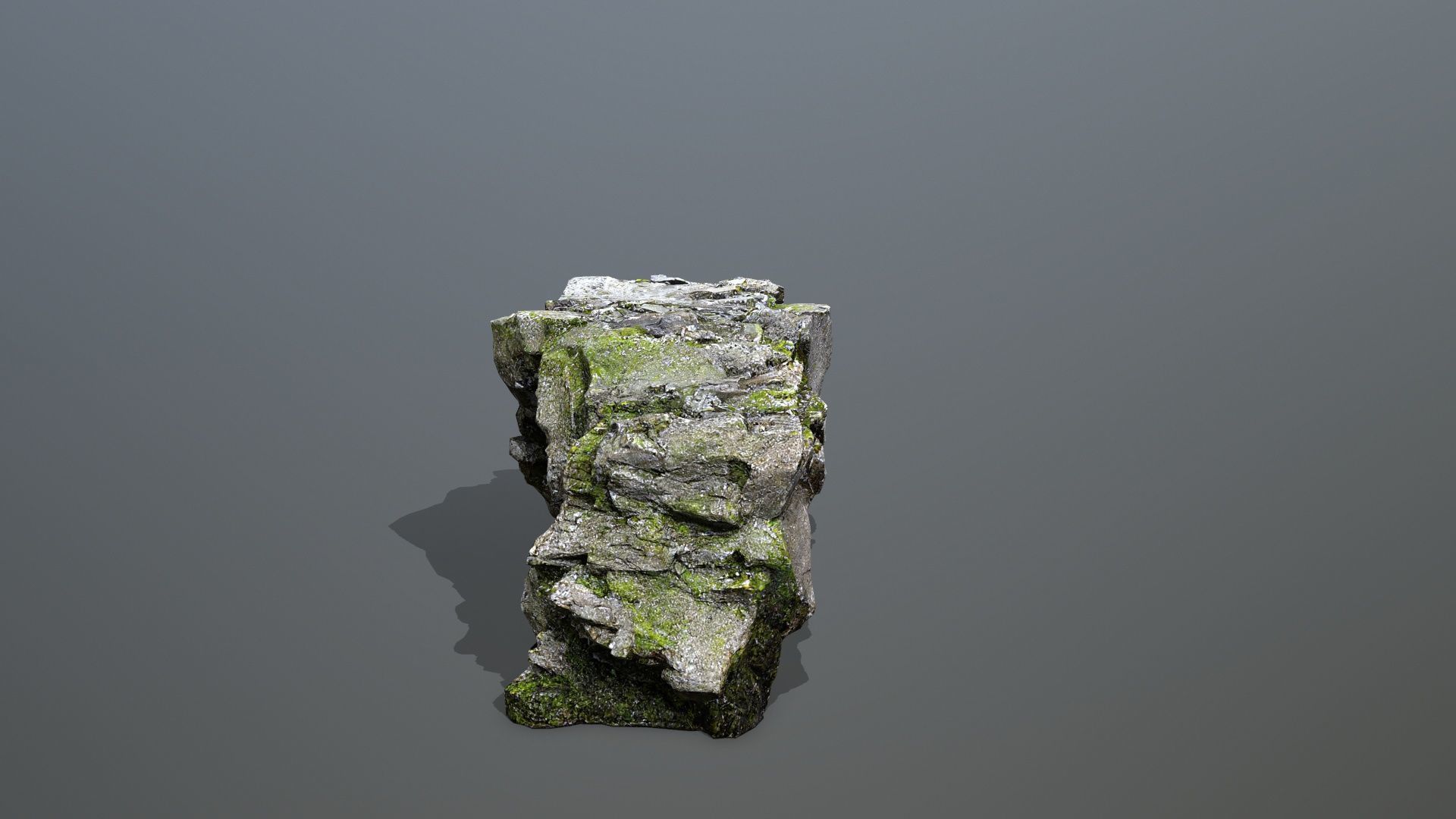 Mountain Low-poly 3D model_6