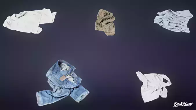 LAUNDROMAT - Clothes Dirty 05 - LOW POLY AND NANITE