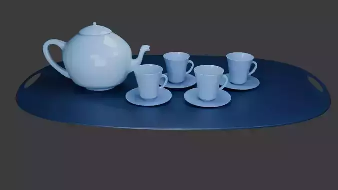 tea cup and tea pot