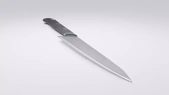 Realistic Knife 3D Model for Kitchen and Survival Scenes