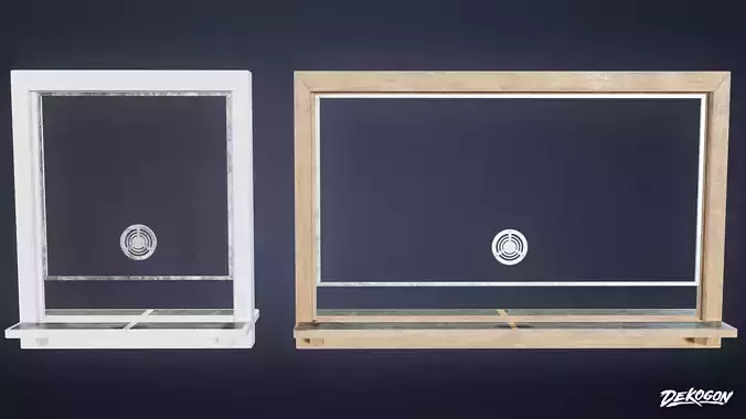 LAUNDROMAT - Desk Window 01 - LOW POLY AND NANITE