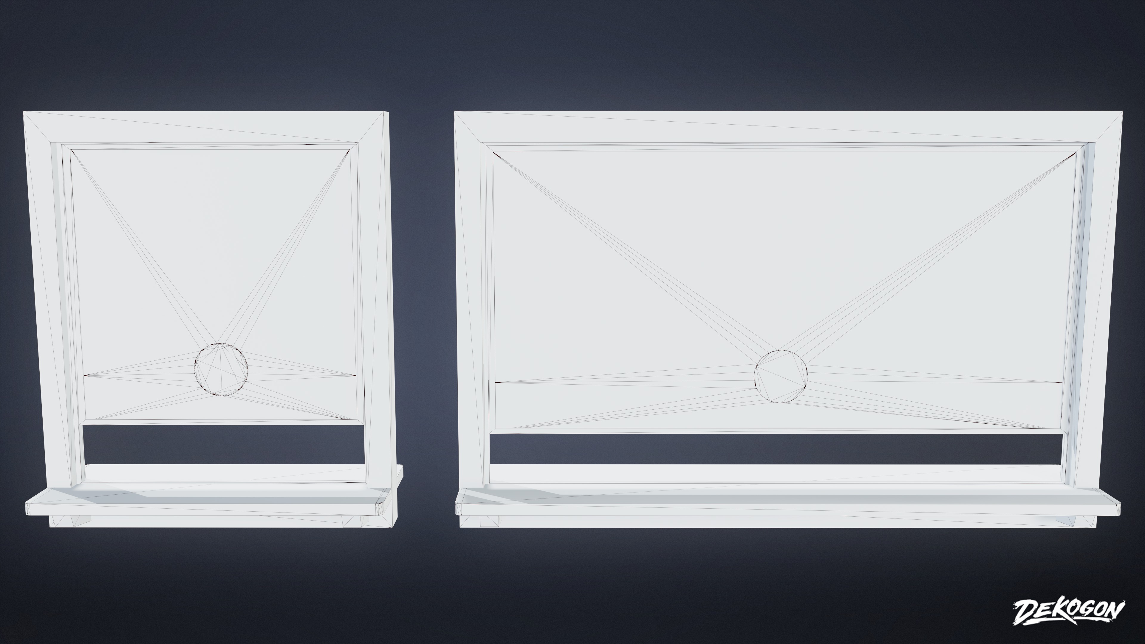 LAUNDROMAT - Desk Window 01 - LOW POLY AND NANITE Low-poly 3D model_7
