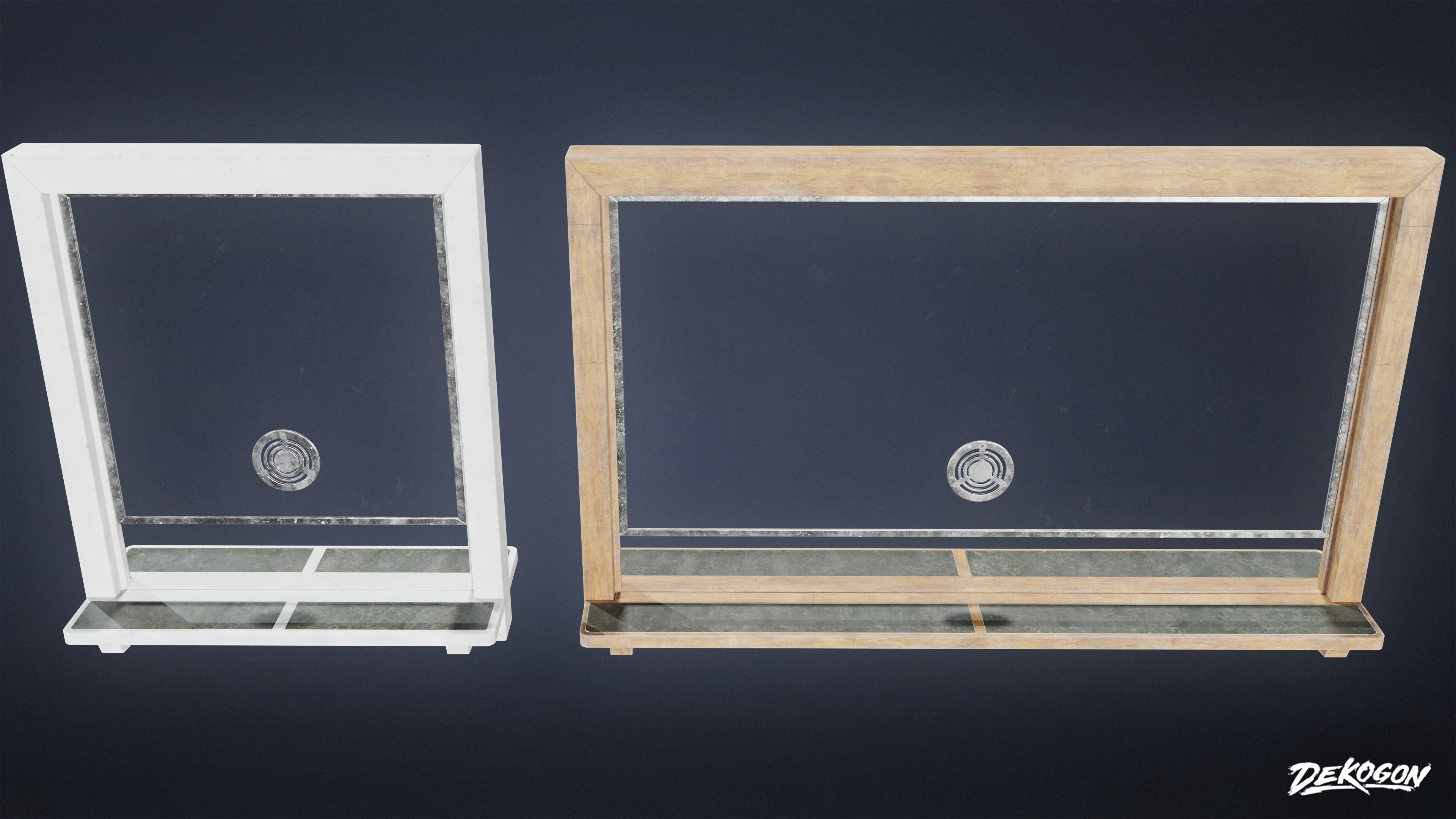 LAUNDROMAT - Desk Window 01 - LOW POLY AND NANITE Low-poly 3D model_2