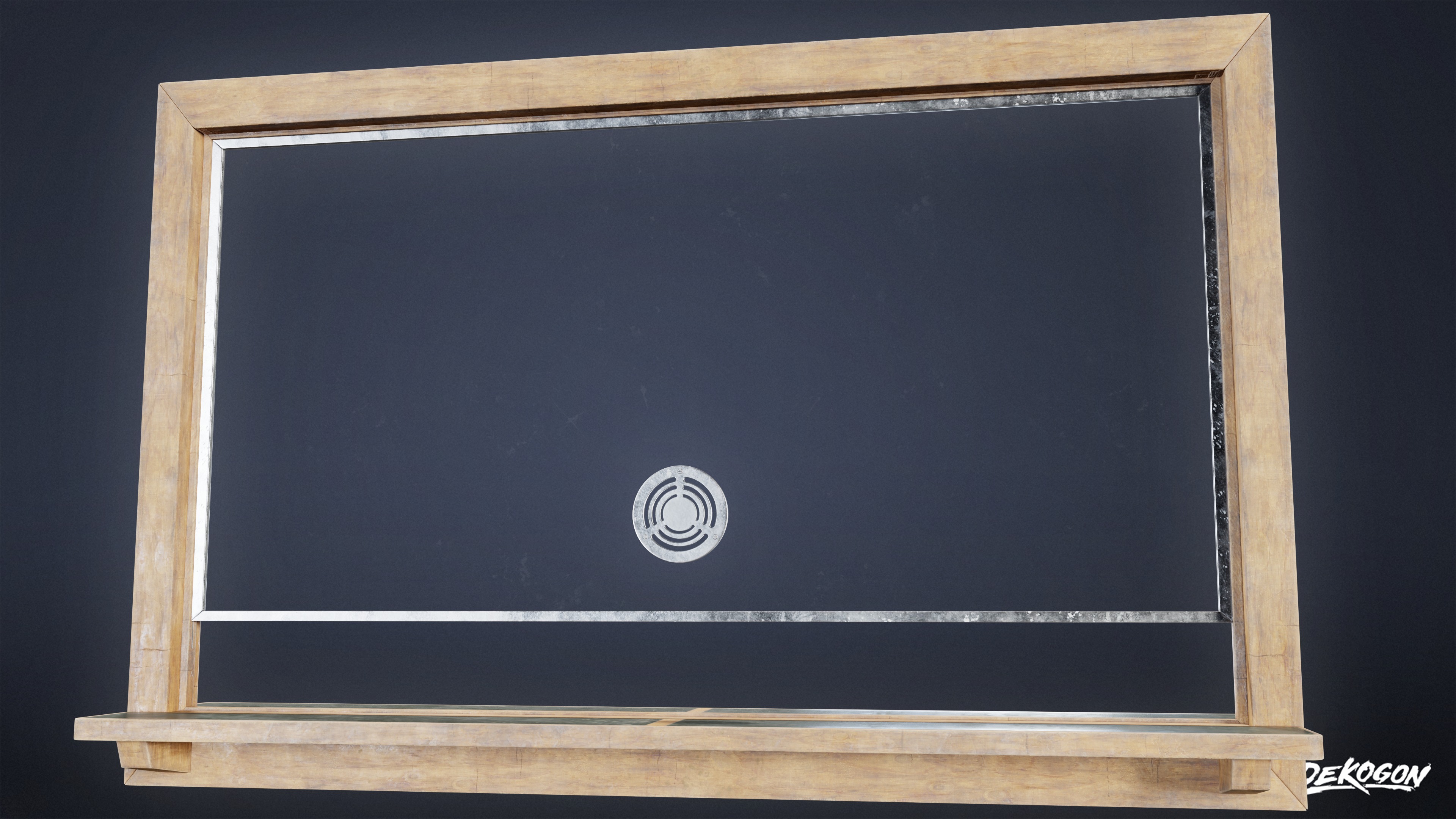 LAUNDROMAT - Desk Window 01 - LOW POLY AND NANITE Low-poly 3D model_4