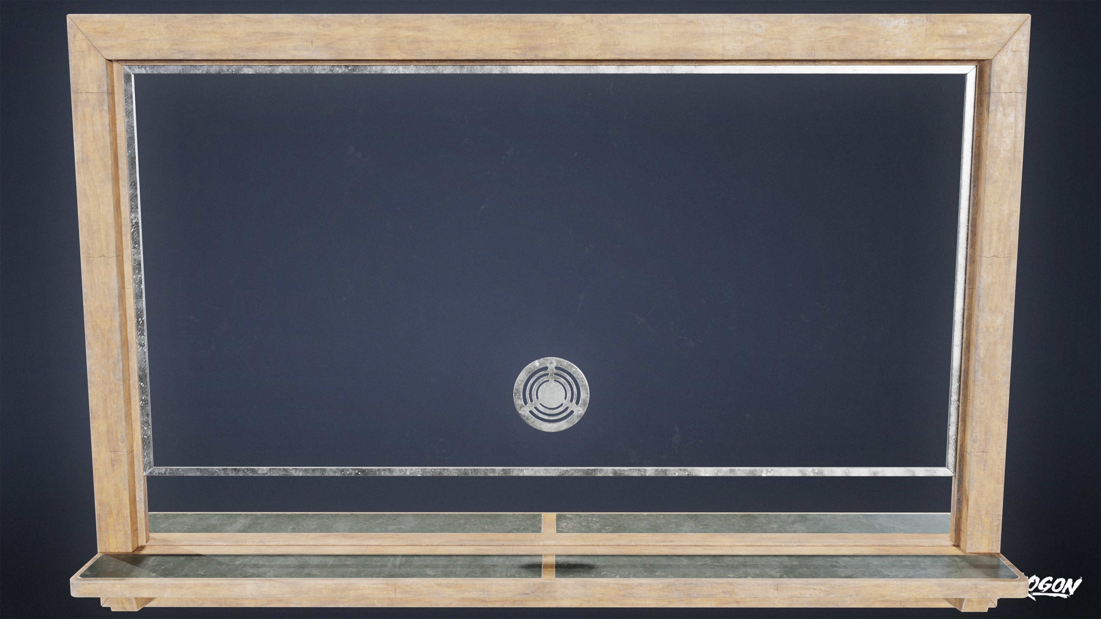 LAUNDROMAT - Desk Window 01 - LOW POLY AND NANITE Low-poly 3D model_5