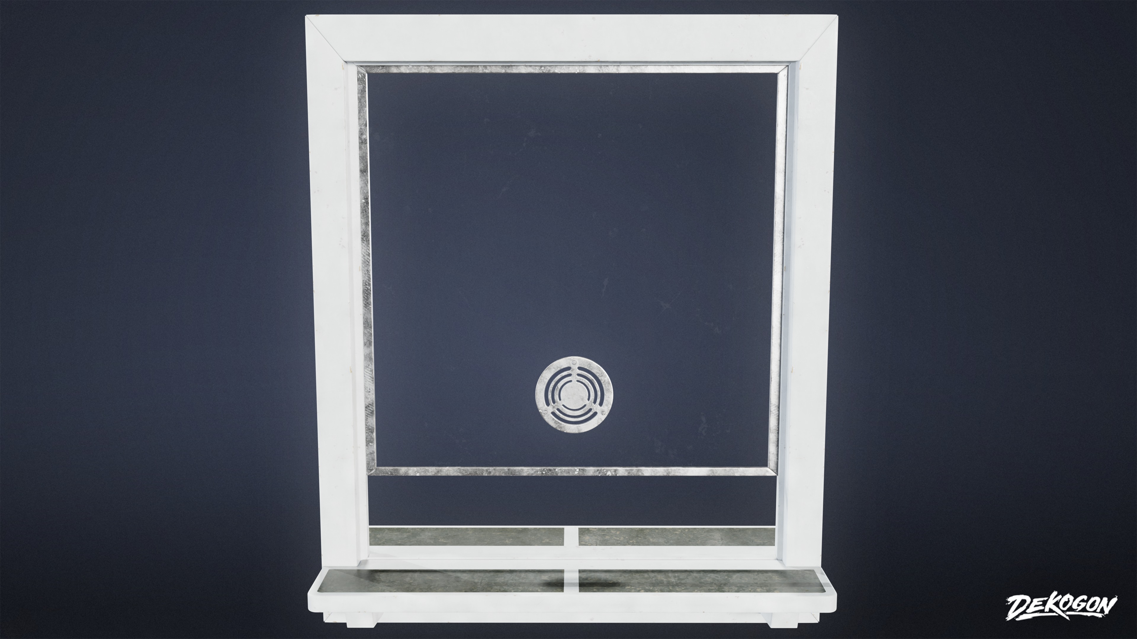 LAUNDROMAT - Desk Window 01 - LOW POLY AND NANITE Low-poly 3D model_6